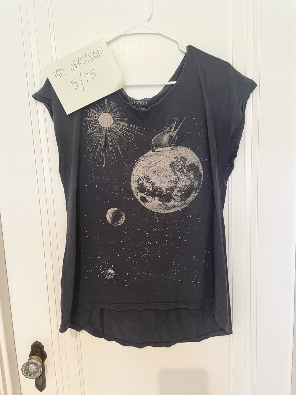 ModCloth Black Cosmic Planet Graphic Tee